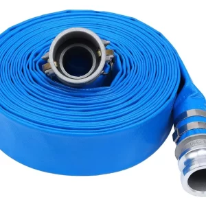 Kit Manguera Plana Lay Flat, 2 Pulgadas X 100 Mt Motobombas